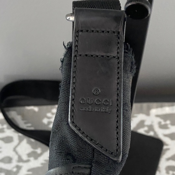 Gucci GG Black Canvas Messenger/Crossbody Bag with Dust Bag - Picture 9 of 13
